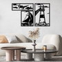 Wallity Abadda Accesorio decorativo de pared de metal Negro